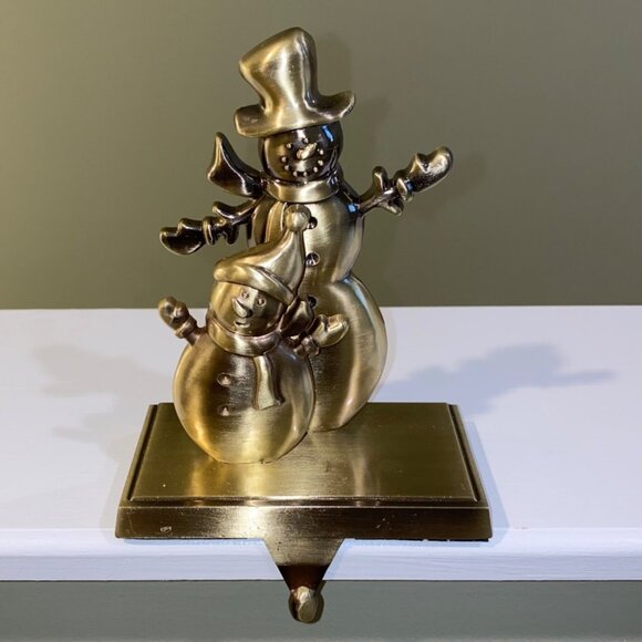 Snowman Stocking holder Christmas holiday snowman stocking hanger decoration - Picture 11 of 11